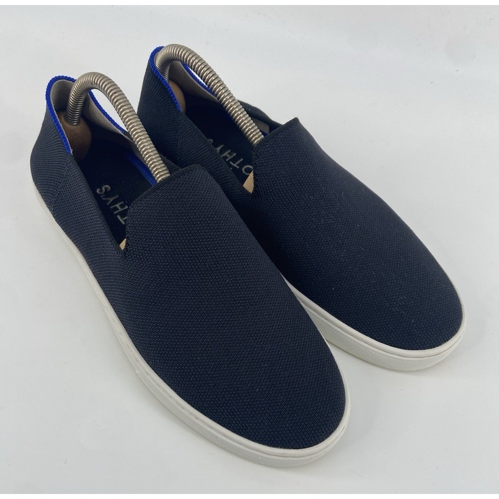 Rothys Sneakers‎ Navy Womens 9.5 City Slip On Shoes Casual Low Top Knit Washable